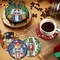 DIY Christmas Soldier Art Coasters with Holder - 8 Pcs Diamond Art Kits for Adults Beginners